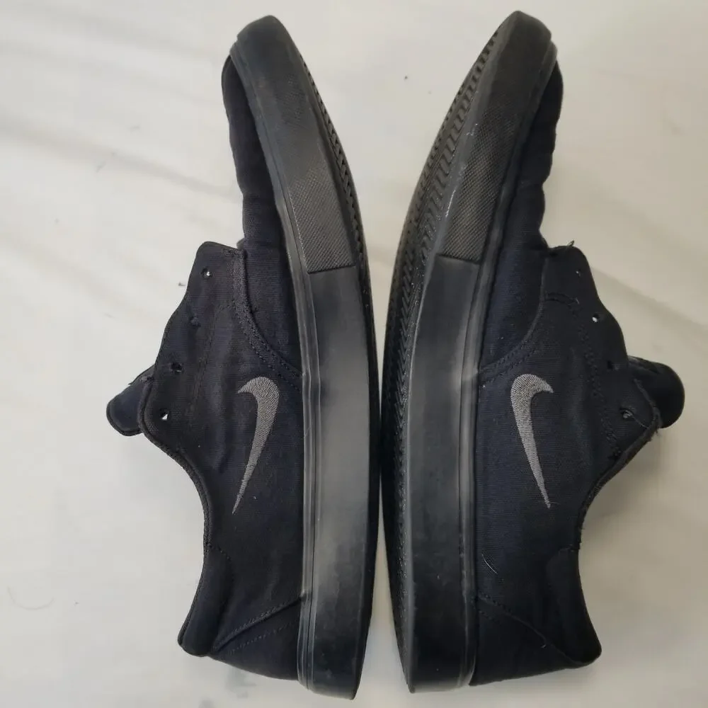 Nike SB Janoski Canvas Black Skate Shoes Men's Size 10.5 729825-005 w/laces